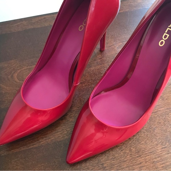 Women’s Aldo Pumps Red/Pink Size 8.5 - Picture 2 of 5